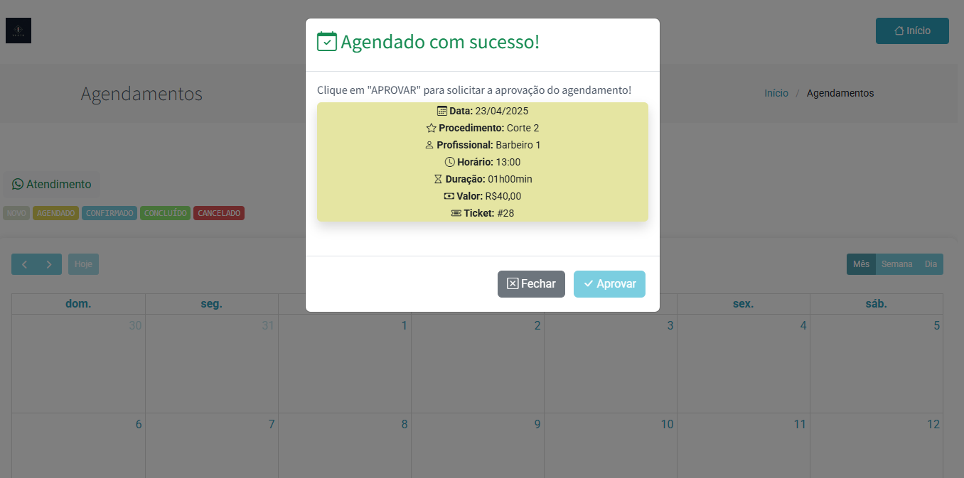 Site Salão agenda online imagem 2